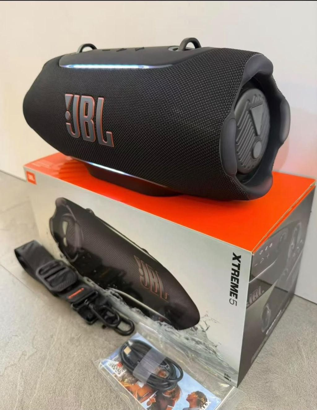 **JBL Xtreme 5 Portable Bluetooth Speaker – Powerful Bass, Wireless Outdoor Speaker, Waterproof Design, Long Battery Life – Black**