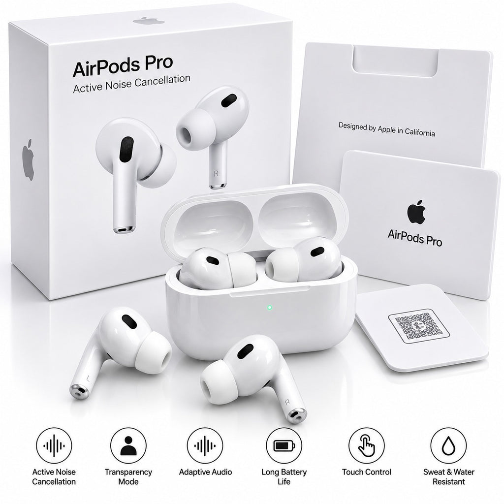 Wireless Pro Earbuds with Active Noise Cancellation & Charging Case