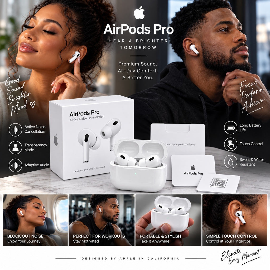 Wireless Pro Earbuds with Active Noise Cancellation & Charging Case